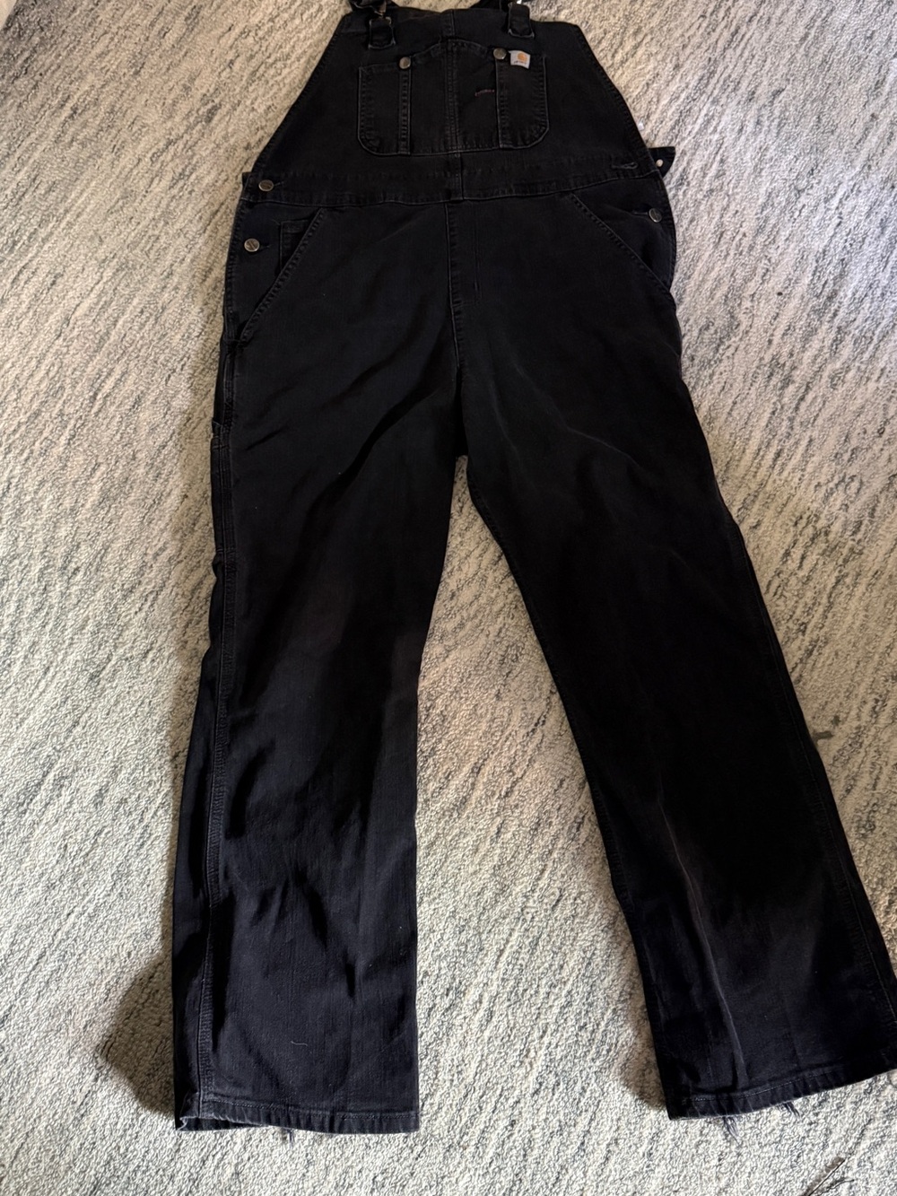 Carhartt Ashland Black Denim Overalls